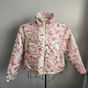 Burch & Stone Reversible Floral Cottagecore Women's Puffer Jacket